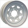 Totalturf 20352 14 x 6 Tire & Wheel 5 Lug Wheel Spoke; White TO89070